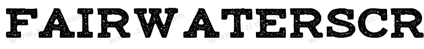 FairwaterScript Bol字体转换